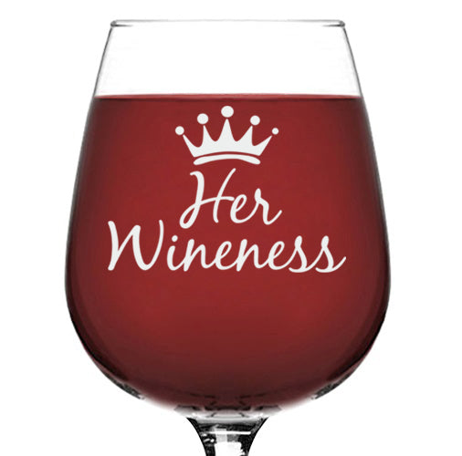 Best Wife Ever Wine Glass - Unique Christmas or Anniversary Gifts