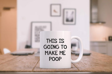 White Elephant Gifts For Adults - Funny Mug, Gag Gifts - This Is Going To Make Me Po-p - Funny Gift for Men, Dad, Women from Son, Daughter, Wife - Unique Husband Bday Present - Fun Novelty Coffee Cup