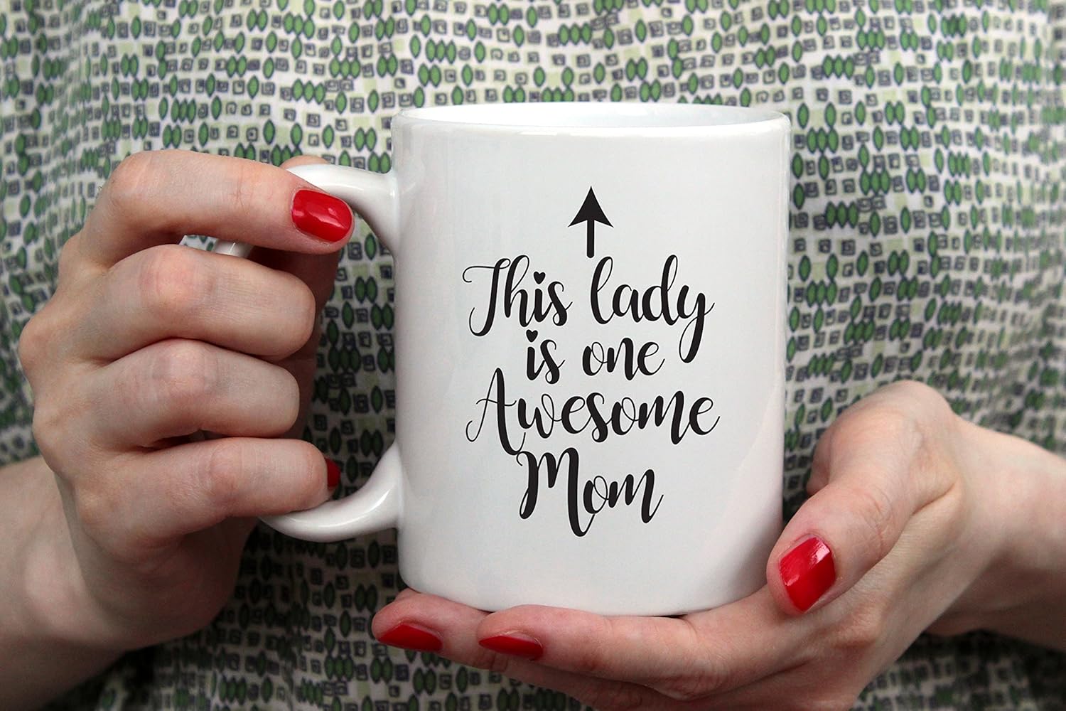 One Awesome Mom Funny Coffee Mug - Gifts for Mom, Women - Best Mom's Gifts from Daughter, Son, Kids, Husband - Cool Birthday Present Idea for New Mother, Wife, Her - Novelty Mom's Mug, Cup