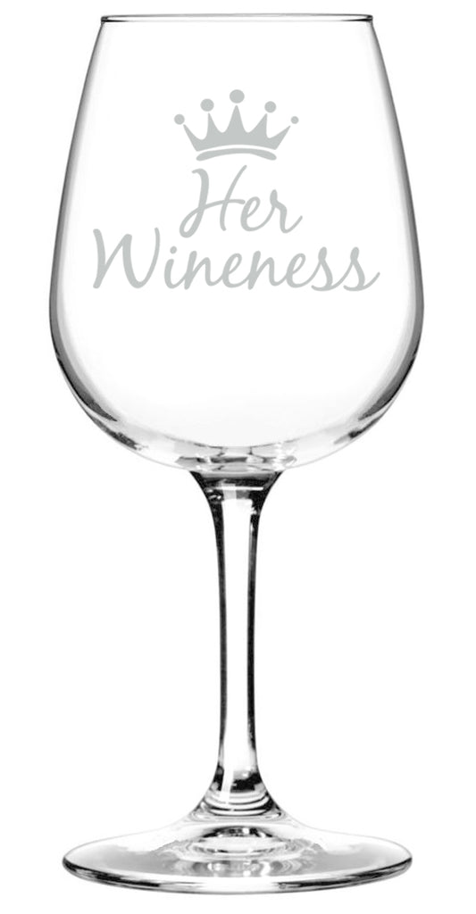 Her Wineness Funny Wine Glass - Best Christmas Gifts for Women