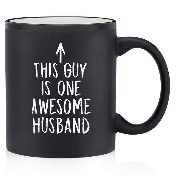 this guy is one awesome husband funny coffee mug cup for husband from wife best anniversary gift idea valentines day unique christmas xmas present gift stocking stuffer