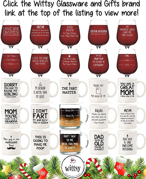 Dad Thanks For Not Funny Coffee Mug - Best Christmas Gifts for Dad, Men - Unique Xmas Gag Dad Gifts from Daughter, Son, Favorite Child, Kids - Cool Bday Present Idea for Father, Him - Fun Novelty Cup